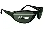 Sunglass Fix Replacement Lenses for Legend Blow Fly - 66mm Wide 