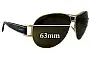 Sunglass Fix Ersatzgläser für Loewe SLW246 - 63mm Wide 