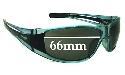 Sunglass Fix Replacement Lenses for Mangrove Jacks Unknown Model - 66mm Wide 