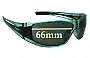 Sunglass Fix Replacement Lenses for Mangrove Jacks Unknown Model - 66mm Wide 