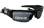 Sunglass Fix Replacement Lenses for Oakley Thump O Rokr - 66mm Wide 