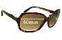 Sunglass Fix Lentes de Repuesto para Oakley Obligation OO2034 - 60mm Wide 