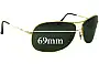 Sunglass Fix Ersatzgläser für Ray-Ban RB3267 - 69mm Wide 