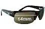 Sunglass Fix Replacement Lenses for Ray-Ban RB4079 - 64mm Wide 