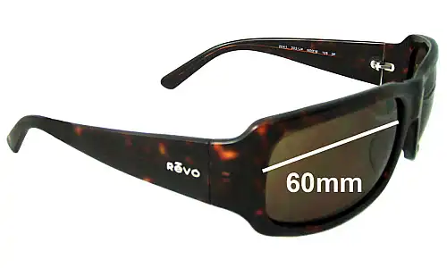 Sunglass Fix Replacement Lenses for Revo RE2041 - 60mm Wide 