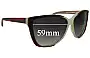 Sunglass Fix Lentes de Repuesto para Stella McCartney SM4010 - 59mm Wide 