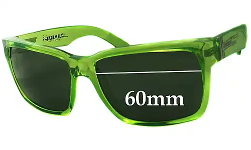 Von Zipper Elmore Facemelt Ersatzlinsen 60mm wide 