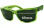 Sunglass Fix Ersatzgläser für Von Zipper Elmore Facemelt - 60mm Wide 