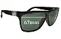 Sunglass Fix Replacement Lenses for Von Zipper Giggles - 67mm Wide 
