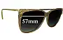 Sunglass Fix Lentes de Repuesto para Yves Saint Laurent Unknown Model - 57mm Wide 