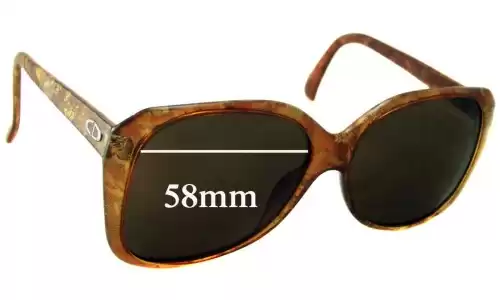 Sunglass Fix Replacement Lenses for Christian Dior 2450 - 58mm Wide Sunglass Fix Replacement Lenses for Christian Dior 2450 - 58mm Wide