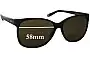 Sunglass Fix Ersatzgläser für DKNY DY4085 - 58mm Wide 