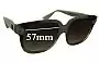 Sunglass Fix Verres de Remplacement pour Emmanuelle Khanh 8080 - 57mm Wide 