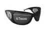 Sunglass Fix Verres de Remplacement pour Frankie Morello Morello - 67mm Wide 