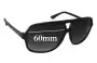 Sunglass Fix Replacement Lenses for Gasoline Gasoline - 60mm Wide 