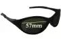 Sunglass Fix Replacement Lenses for Mako Fat Boy - 57mm Wide 