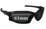 Sunglass Fix Replacement Lenses for Oakley Split Jacket OO9099 - 61mm Wide 