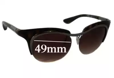 Prada SPR68O Replacement Lenses 49mm wide 