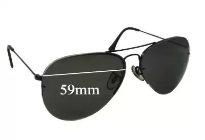 Ray-Ban RB3450 Replacement Lenses 59mm wide 