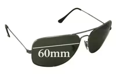 Ray-Ban RB3363 Replacement Lenses 60mm wide 