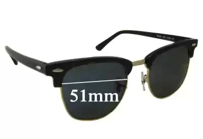 Ray-Ban RB5154 Clubmaster - 42.5mm Tall Replacement Lenses 51mm wide 