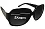 Sunglass Fix Replacement Lenses for Unbranded 1300493 - 58mm Wide 