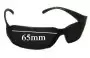 Sunglass Fix Replacement Lenses for Versus MOD-ET7 - 65mm Wide 