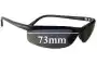 Sunglass Fix Replacement Lenses for Arnette AN4039 - 73mm Wide 