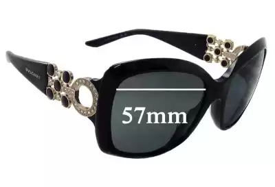 Bvlgari 8103-B Replacement Lenses 57mm wide 