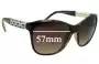 Sunglass Fix Verres de Remplacement pour Bvlgari 8104 - 57mm Wide 