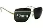 Sunglass Fix Ersatzgläser für Celine CL 41488/S - 59mm Wide 