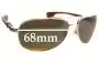 Sunglass Fix Verres de Remplacement pour Chrome Hearts The Beast II - 68mm Wide 