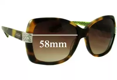Coach HC8004 Harper Replacement Lenses 58mm wide 