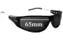 Sunglass Fix Ersatzgläser für Diesel DS0099 - 65mm Wide 