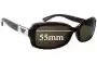 Sunglass Fix Replacement Lenses for Emporio Armani EA9508/S - 55mm Wide 