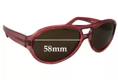 Fendi Z649 Replacement Lenses 58mm wide 