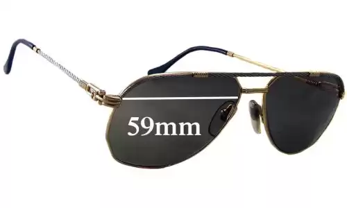 Sunglass Fix Replacement Lenses for Fred Americas Cup - 59mm Wide 
