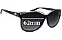 Sunglass Fix Lentes de Repuesto para Gucci GG3155/S - 62mm Wide 