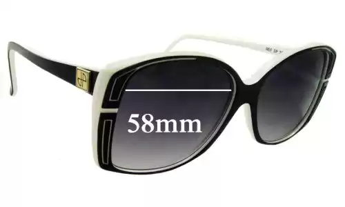Sunglass Fix Replacement Lenses for Jean Patou Paris SP 39 - 58mm Wide 
