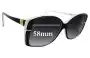 Sunglass Fix Replacement Lenses for Jean Patou Paris SP 39 - 58mm Wide 