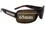 Sunglass Fix Replacement Lenses for Mako Logic 9518 - 65mm Wide 
