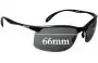 Sunglass Fix Lentes de Repuesto para Mako Diver 9525 - 66mm Wide 