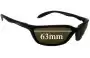 Sunglass Fix Verres de Remplacement pour Mako Savage 9425 - 63mm Wide 
