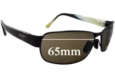 Maui Jim MJ249 Black Coral Replacement Lenses 65mm wide 