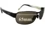 Sunglass Fix Ersatzgläser für Maui Jim MJ249 Black Coral - 65mm Wide 