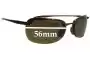 Sunglass Fix Ersatzgläser für Maui Jim MJ408 Sandy Beach - 56mm Wide 