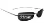 Sunglass Fix Replacement Lenses for Nike EV0191 Hardbox - 55mm Wide 