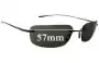 Sunglass Fix Replacement Lenses for Nike EV0205 Linear Square - 57mm Wide 