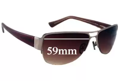 Oroton  Overdrive Replacement Lenses 59mm wide 