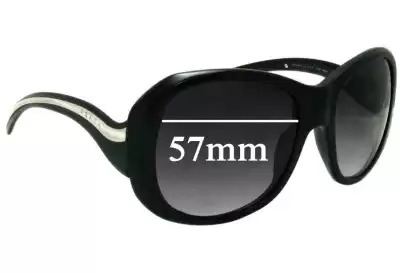 Prada SPR09L & PR09LS Replacement Lenses 57mm wide 
